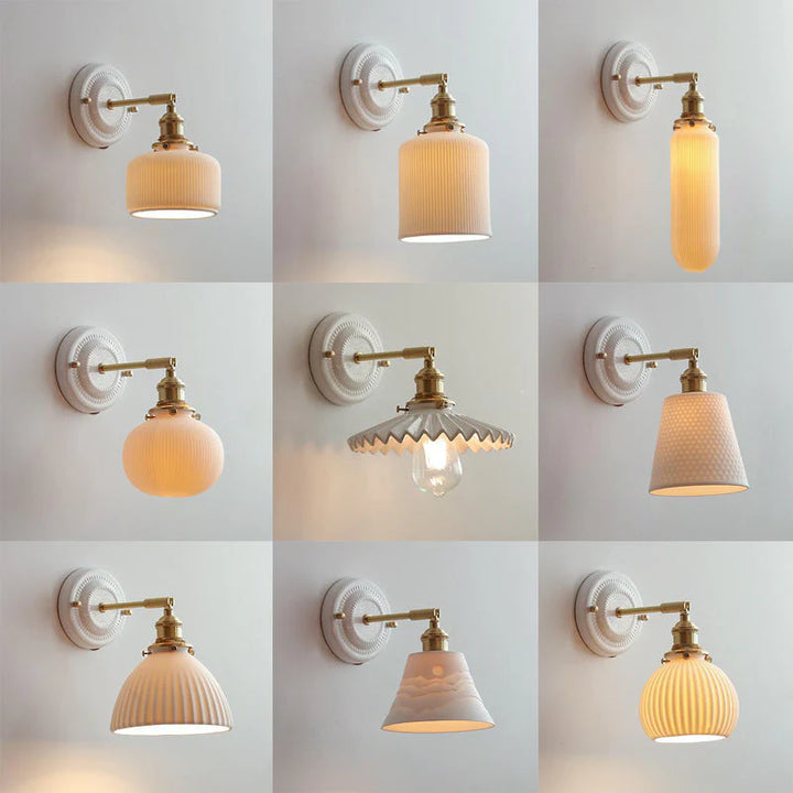 Retro Japandi-Inspired Wall Light