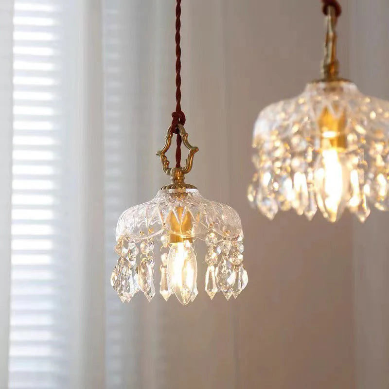 Hanging Floral-Inspired Traditional Pendant Light