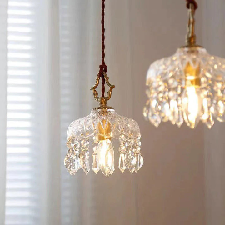 Hanging Floral-Inspired Traditional Pendant Light