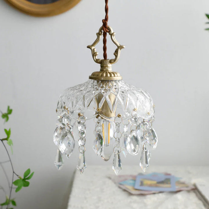 Hanging Floral-Inspired Traditional Pendant Light