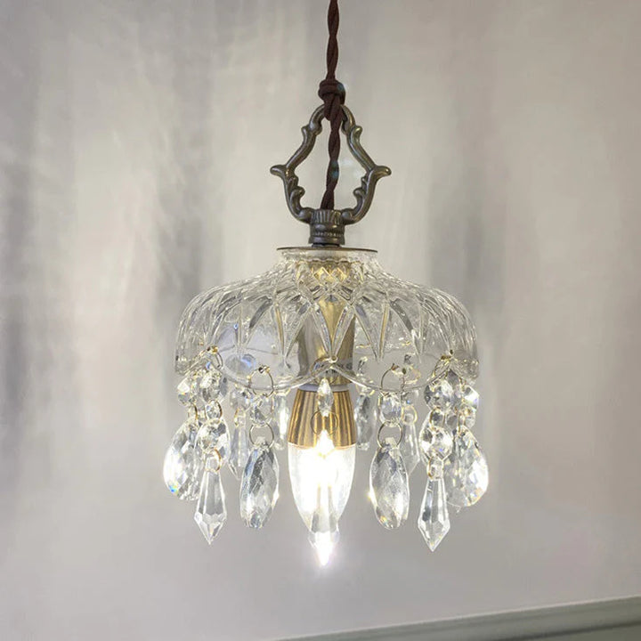 Hanging Floral-Inspired Traditional Pendant Light