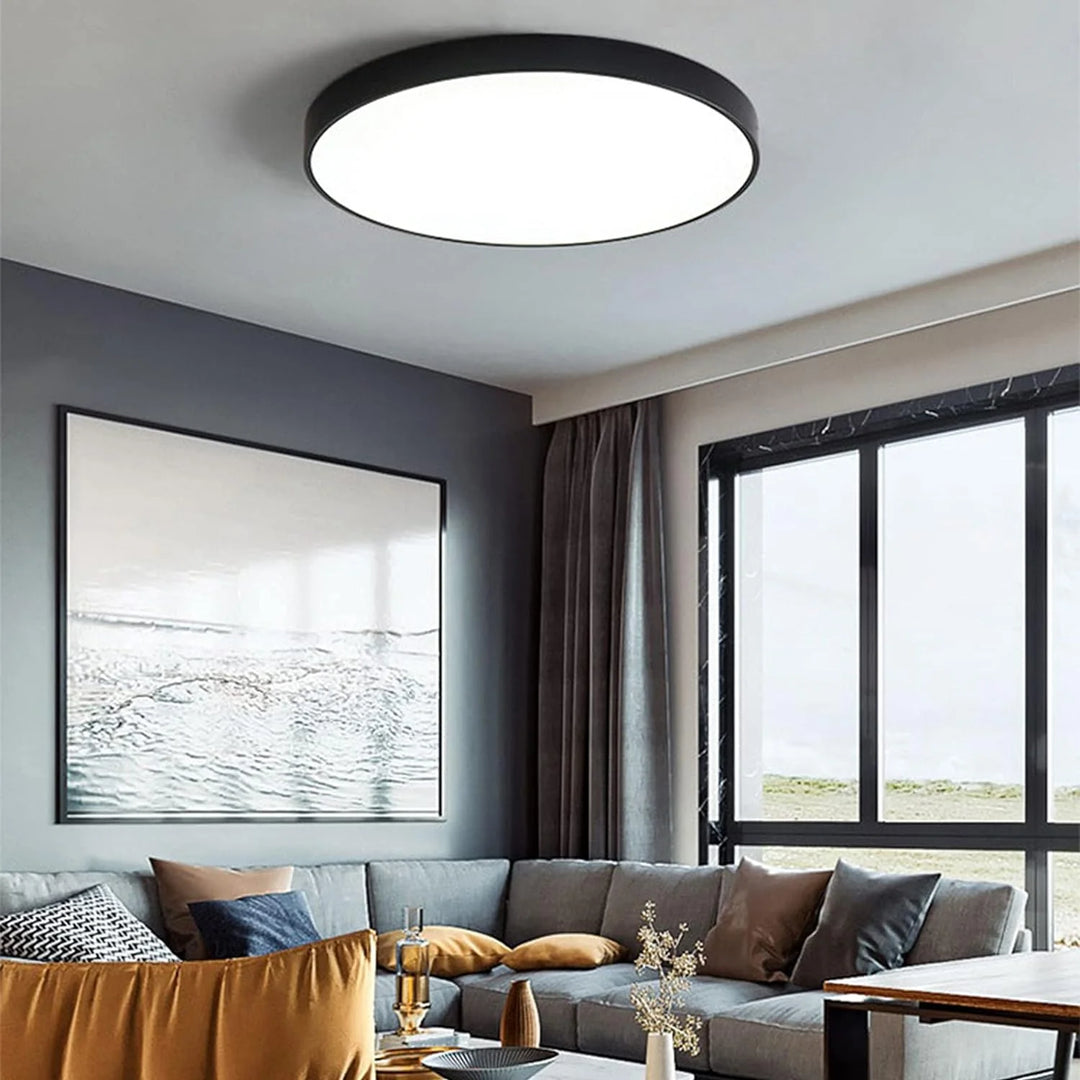 Geometric Scandinavian Round LED Ceiling Light