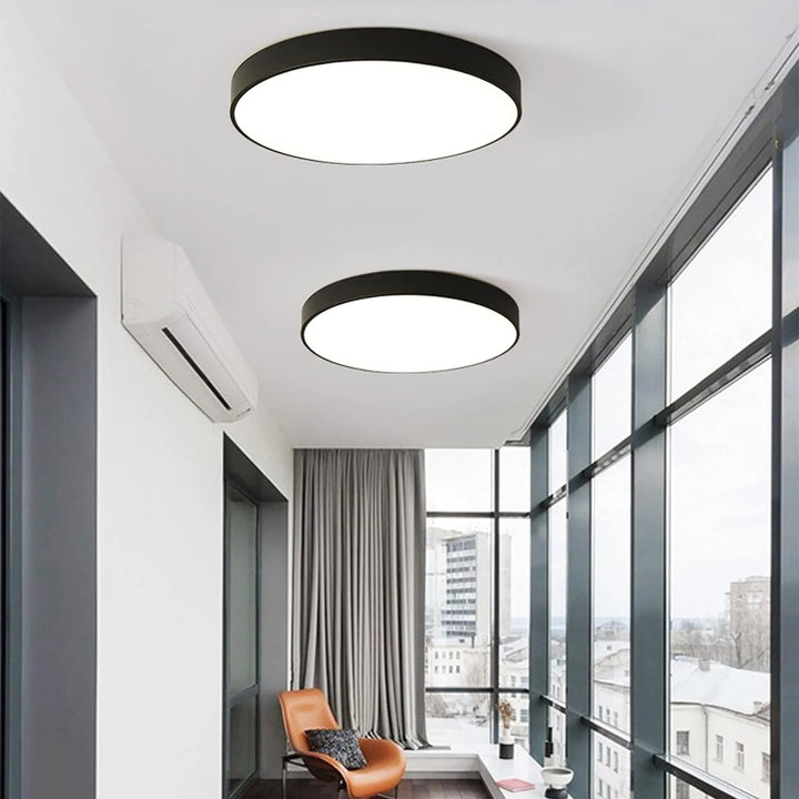 Geometric Scandinavian Round LED Ceiling Light