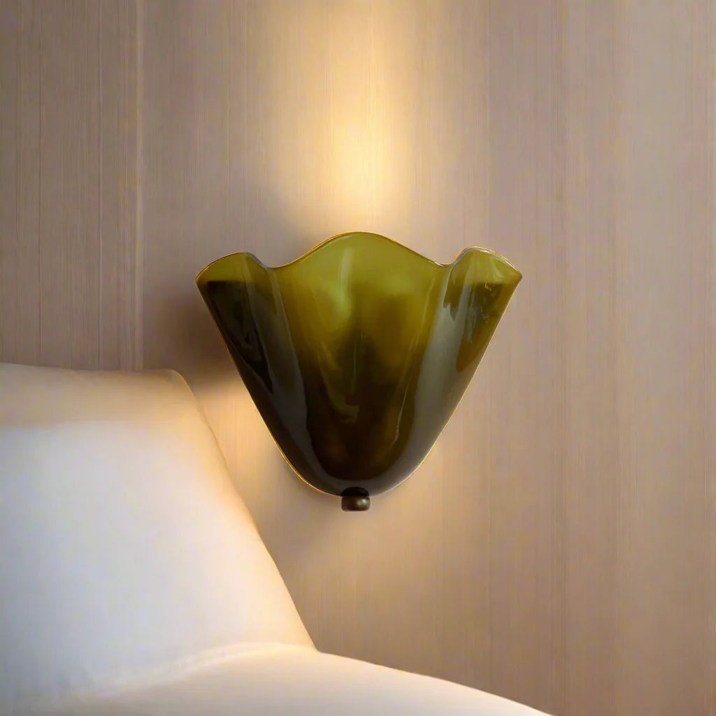 Vintage Stained Shell Inspired LED Wall Light