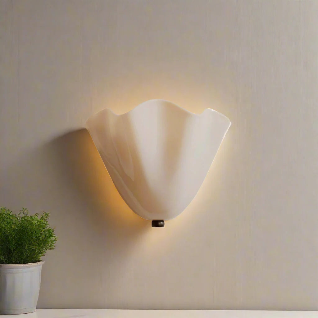 Vintage Stained Shell Inspired LED Wall Light