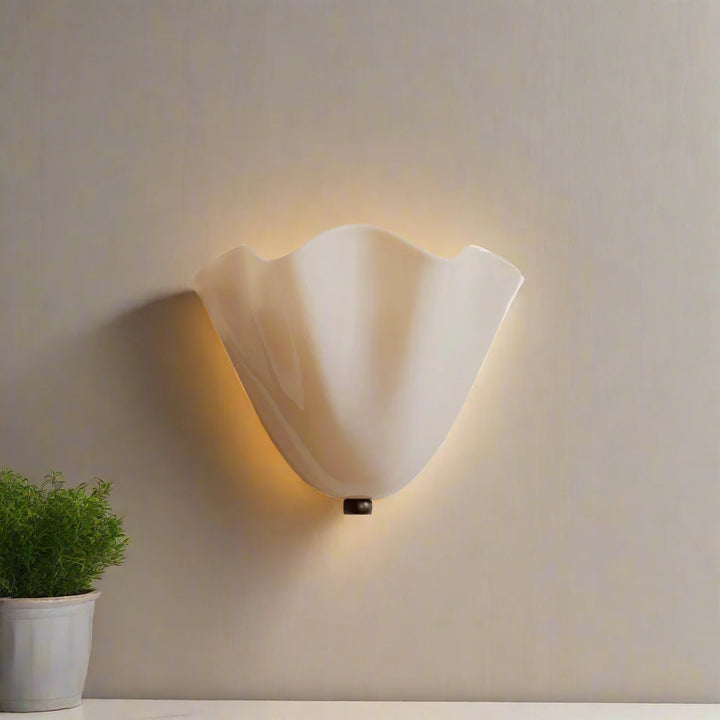 Vintage Stained Shell Inspired LED Wall Light