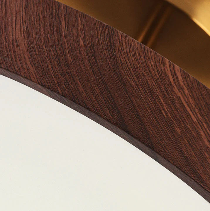 Round Semi-Flush Mount LED Scandinavian Ceiling Light