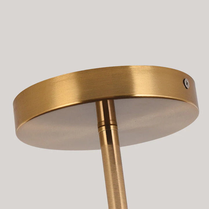 Round Semi-Flush Mount LED Scandinavian Ceiling Light