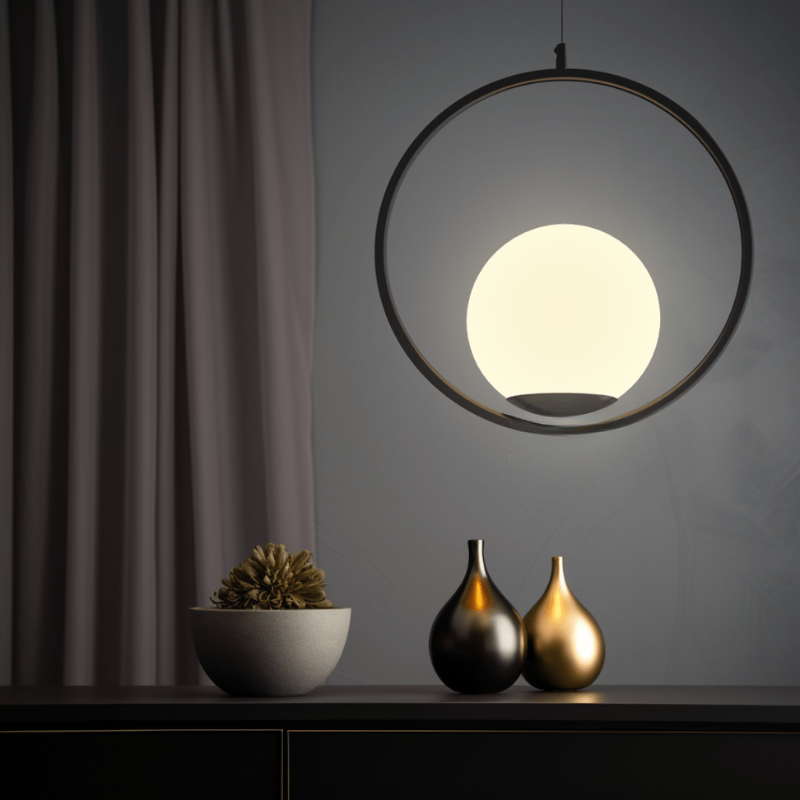 Contemporary Jewel-Inspired Pendant Light