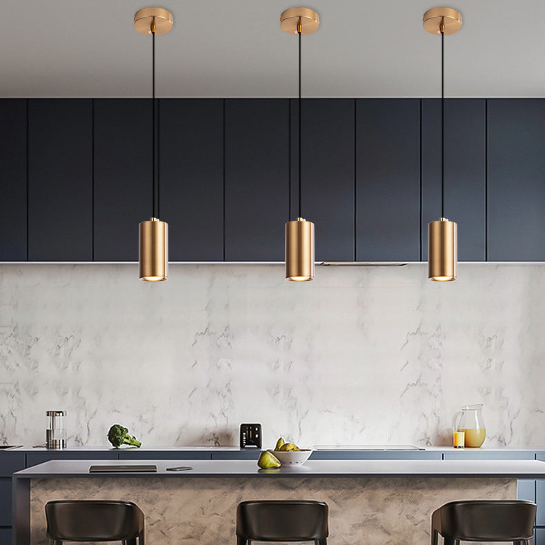 Minimalist Nordic Column Iron Pendant Light