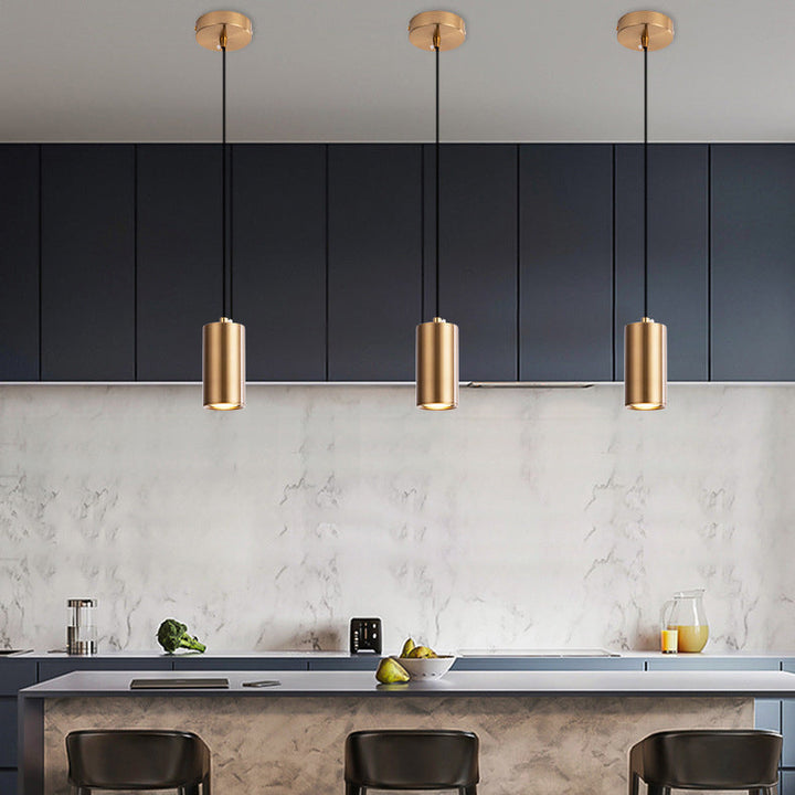 Minimalist Nordic Column Iron Pendant Light