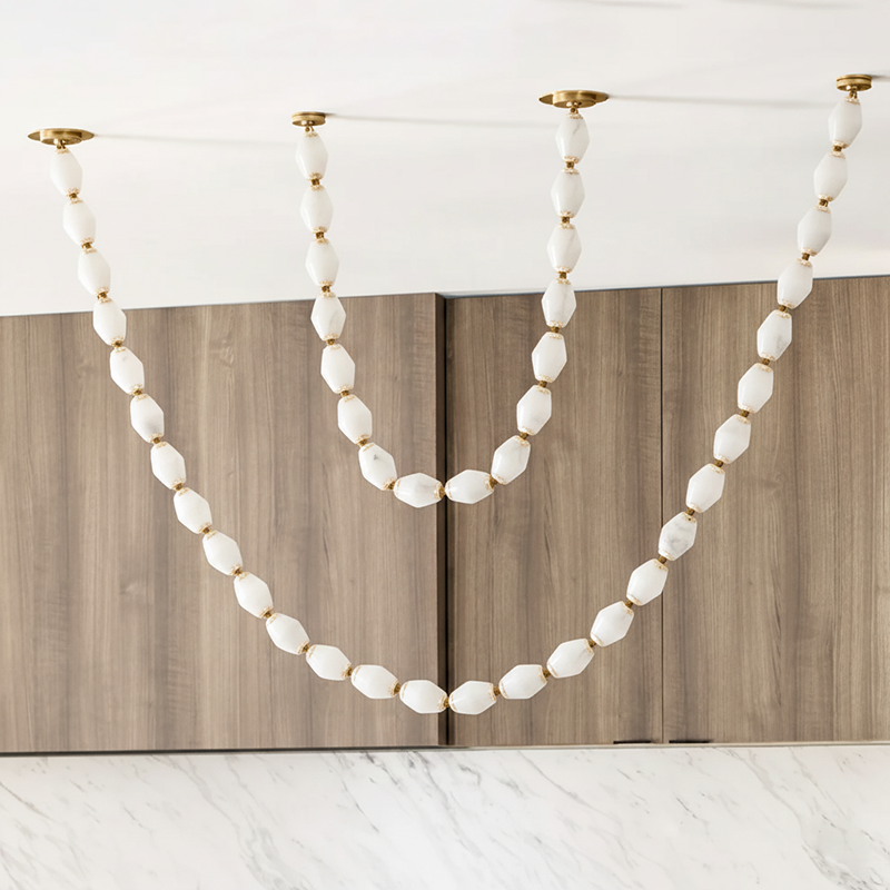 Art Deco Necklace-Inspired LED Chandelier