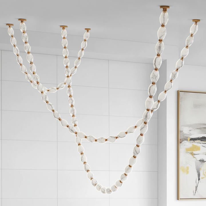 Art Deco Necklace-Inspired LED Chandelier