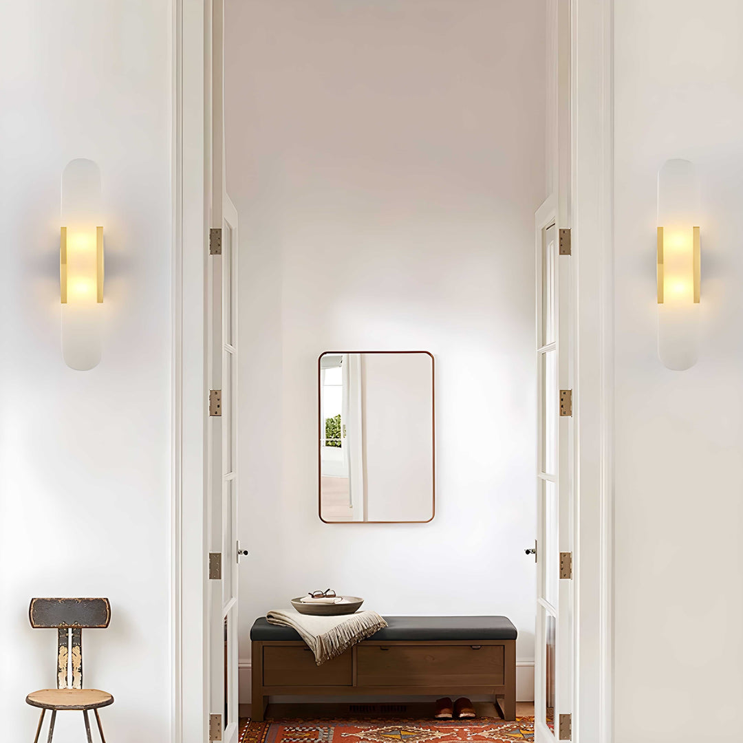 Marble 1-Light LED Nordic Alabaster Wall Sconce