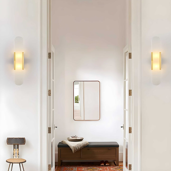 Marble 1-Light LED Nordic Alabaster Wall Sconce