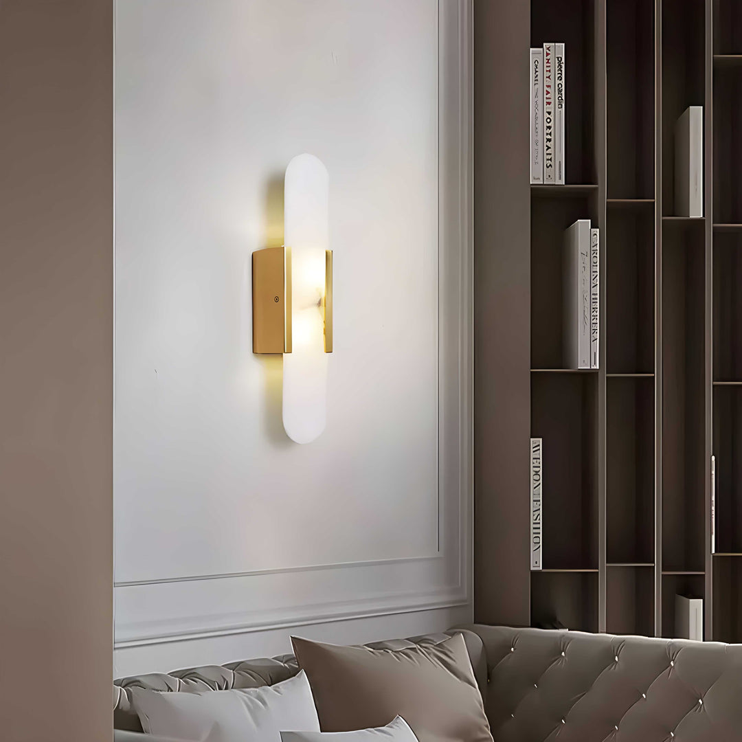 Marble 1-Light LED Nordic Alabaster Wall Sconce