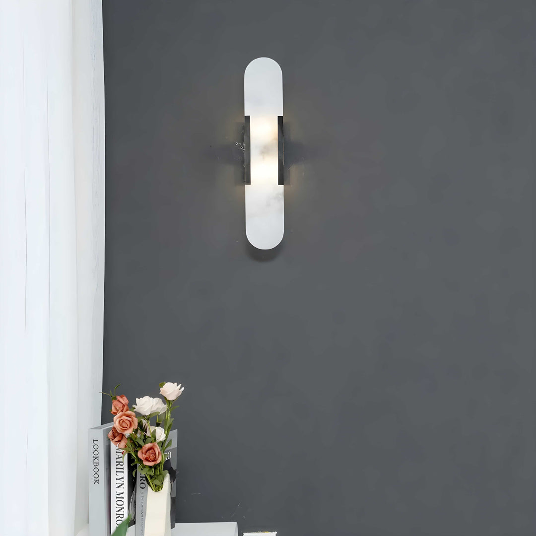 Marble 1-Light LED Nordic Alabaster Wall Sconce
