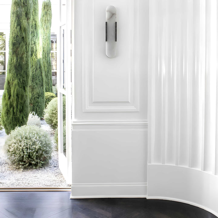 Marble 1-Light LED Nordic Alabaster Wall Sconce