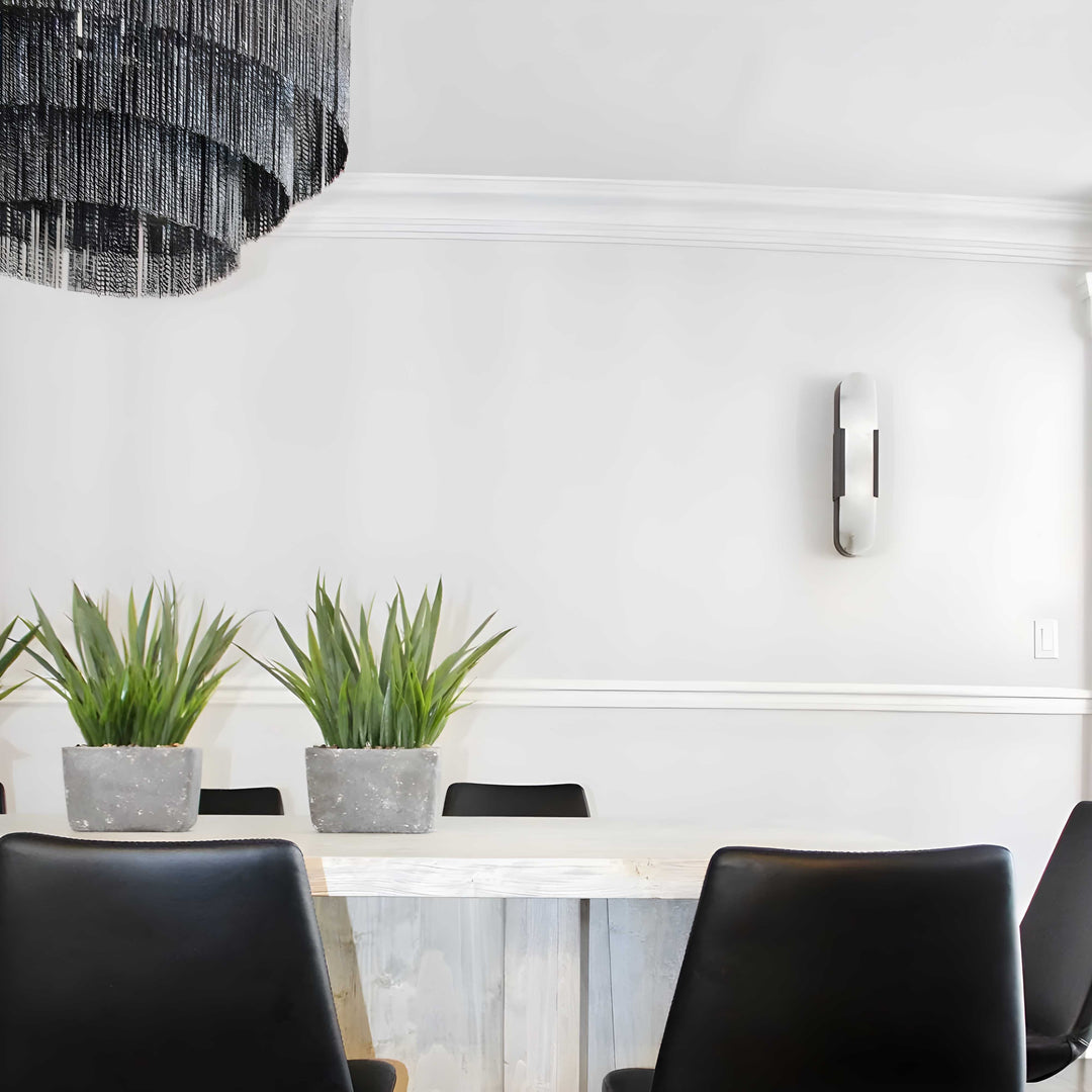 Marble 1-Light LED Nordic Alabaster Wall Sconce