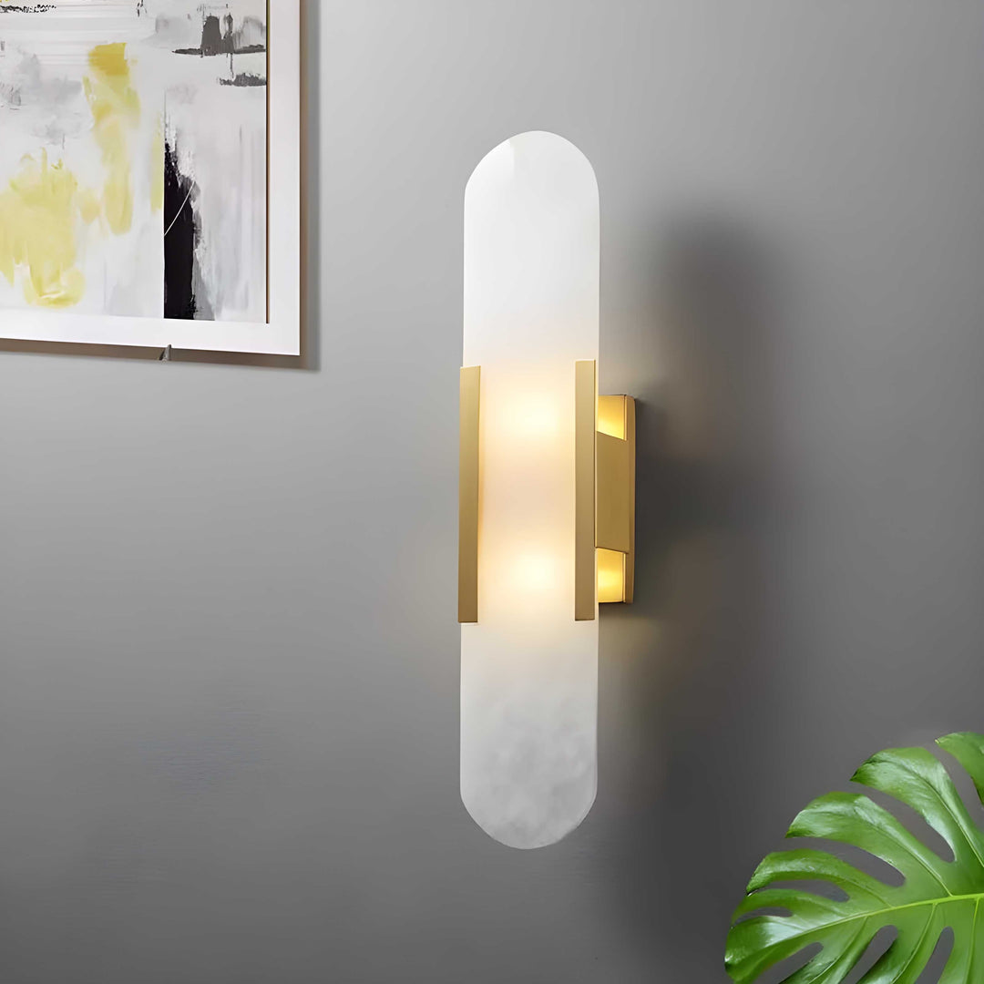 Marble 1-Light LED Nordic Alabaster Wall Sconce