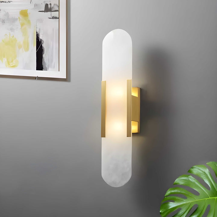 Marble 1-Light LED Nordic Alabaster Wall Sconce