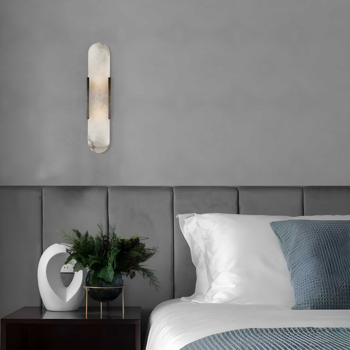 Marble 1-Light LED Nordic Alabaster Wall Sconce