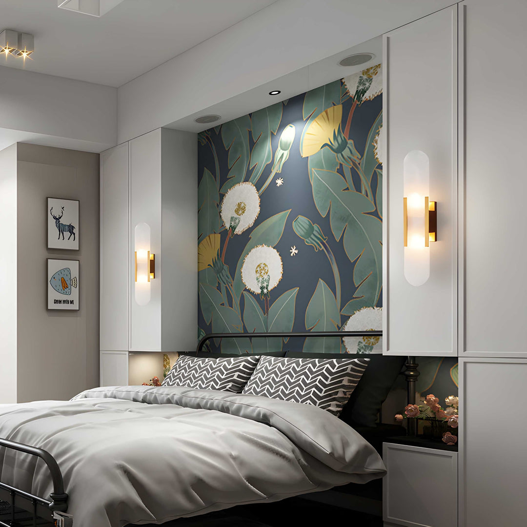 Marble 1-Light LED Nordic Alabaster Wall Sconce