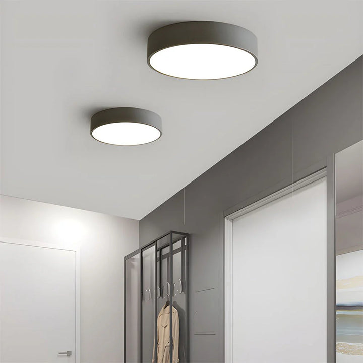 Geometric Scandinavian Round LED Ceiling Light
