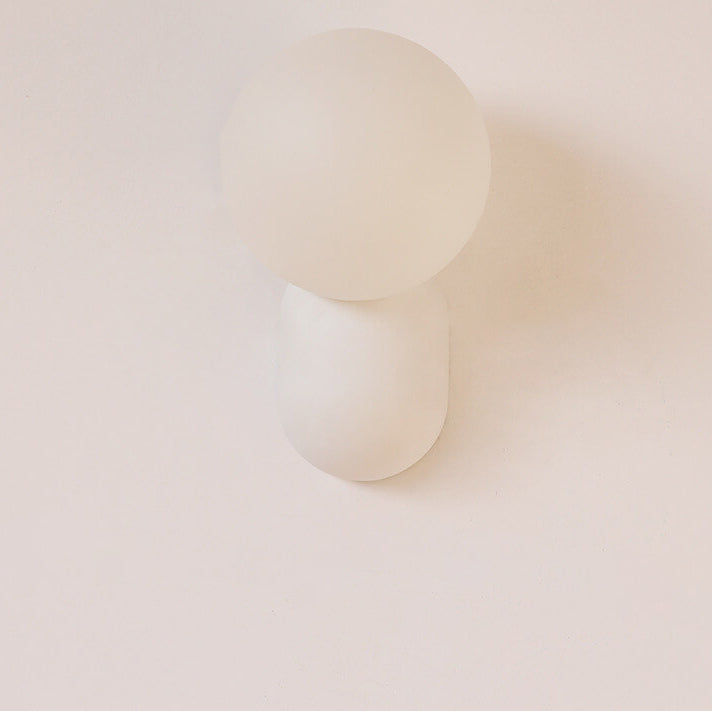 Modern 1-Light Glass Globe Wall Light