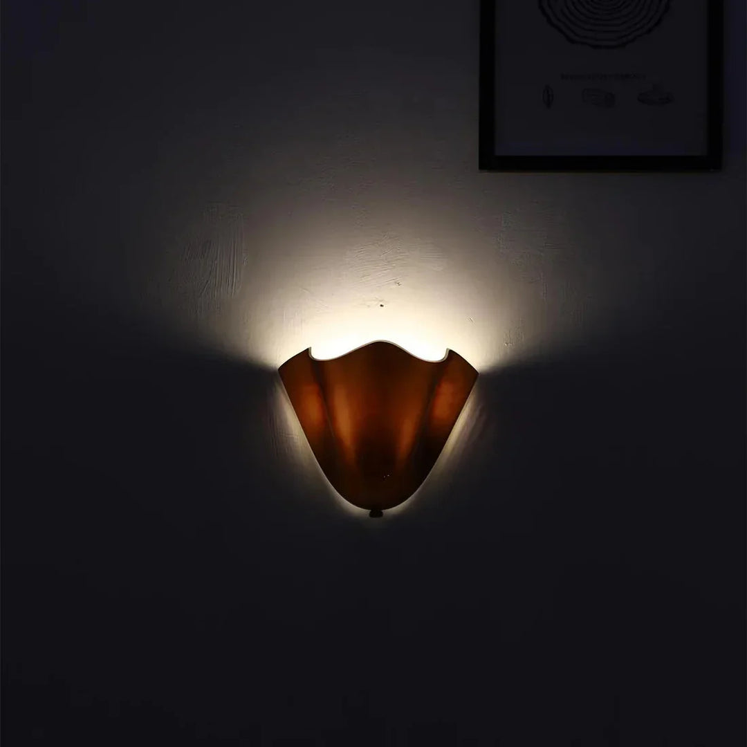 Vintage Stained Shell Inspired LED Wall Light