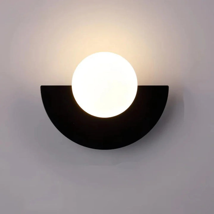Sleek Minimalist Scandinavian Round LED Wall Light