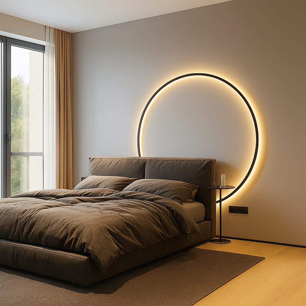 Minimalist Sleek Round Wall Light