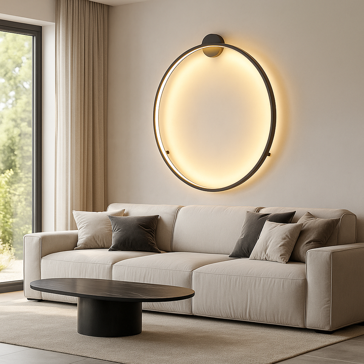 Minimalist Sleek Round Wall Light