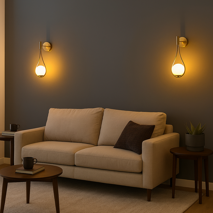 Teardrop Shaped Wall Light