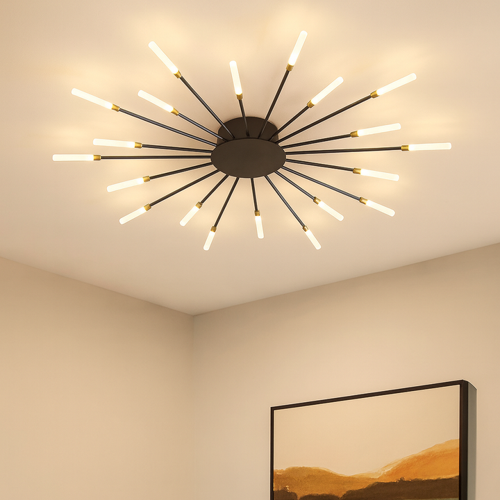 Minimalist Industrial-Style LED Ceiling Light