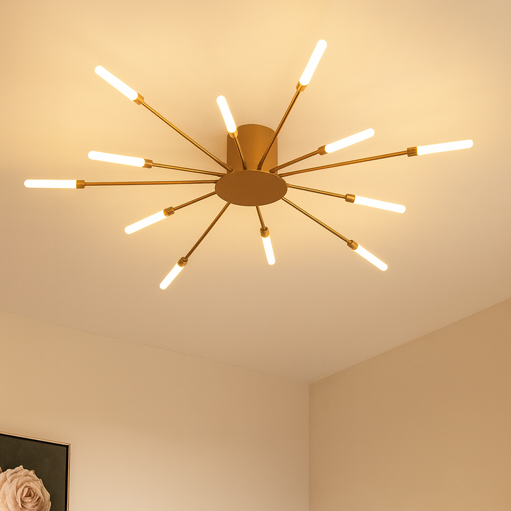 Minimalist Industrial-Style LED Ceiling Light