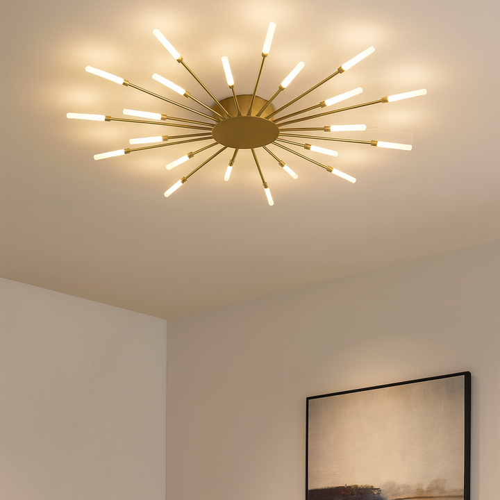 Minimalist Industrial-Style LED Ceiling Light