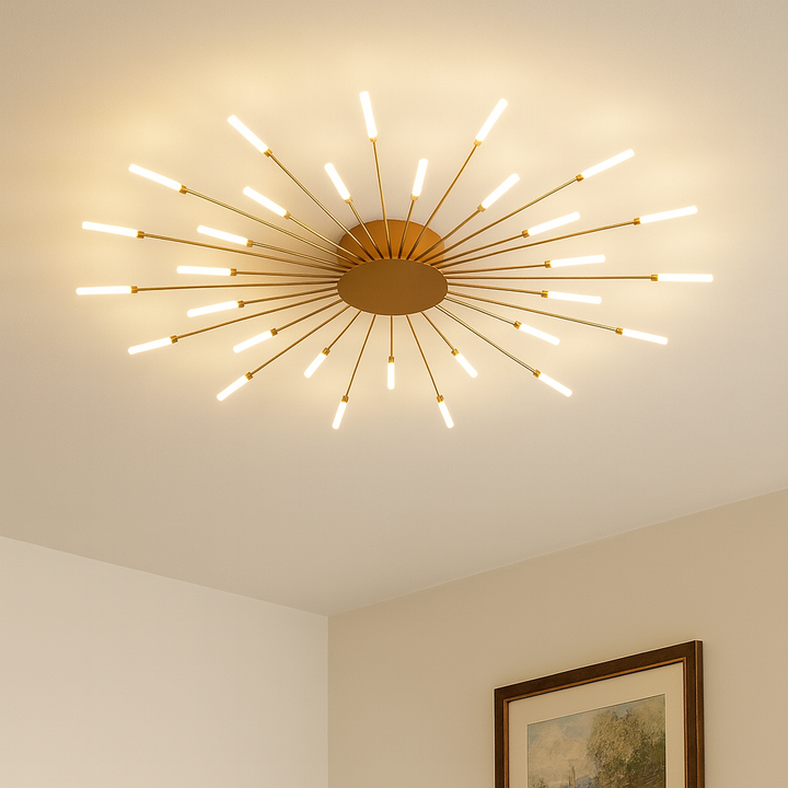 Minimalist Industrial-Style LED Ceiling Light