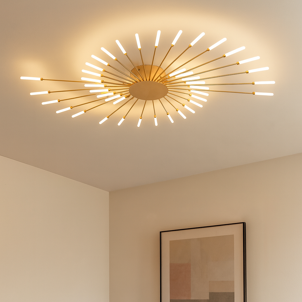 Minimalist Industrial-Style LED Ceiling Light