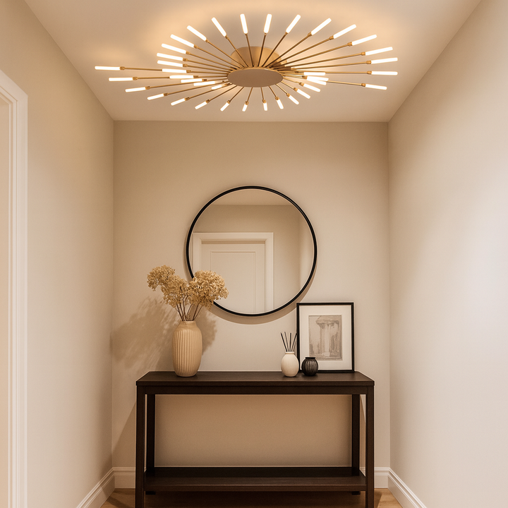 Minimalist Industrial-Style LED Ceiling Light