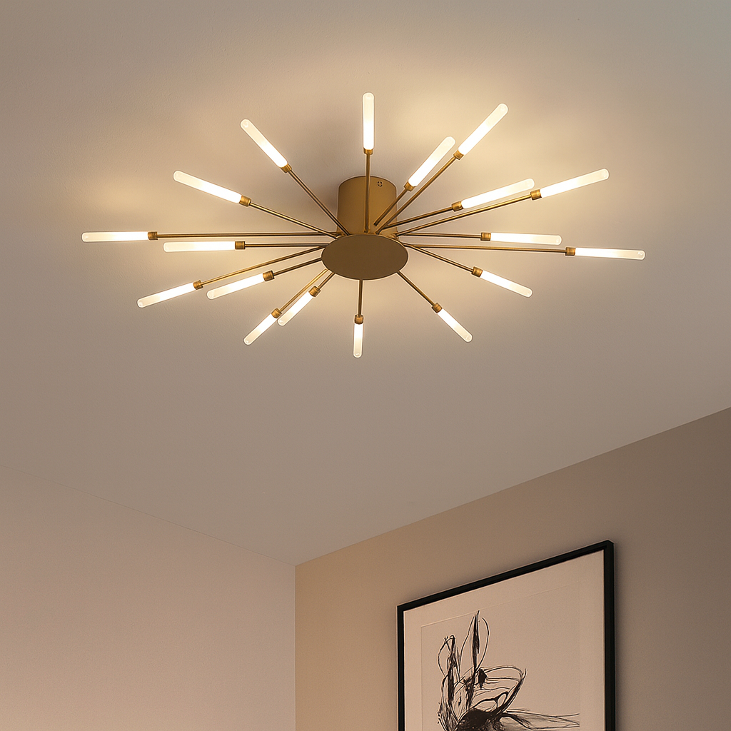 Minimalist Industrial-Style LED Ceiling Light