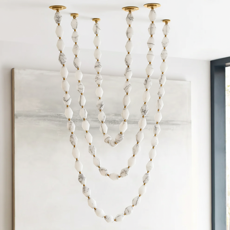 Art Deco Necklace-Inspired LED Chandelier