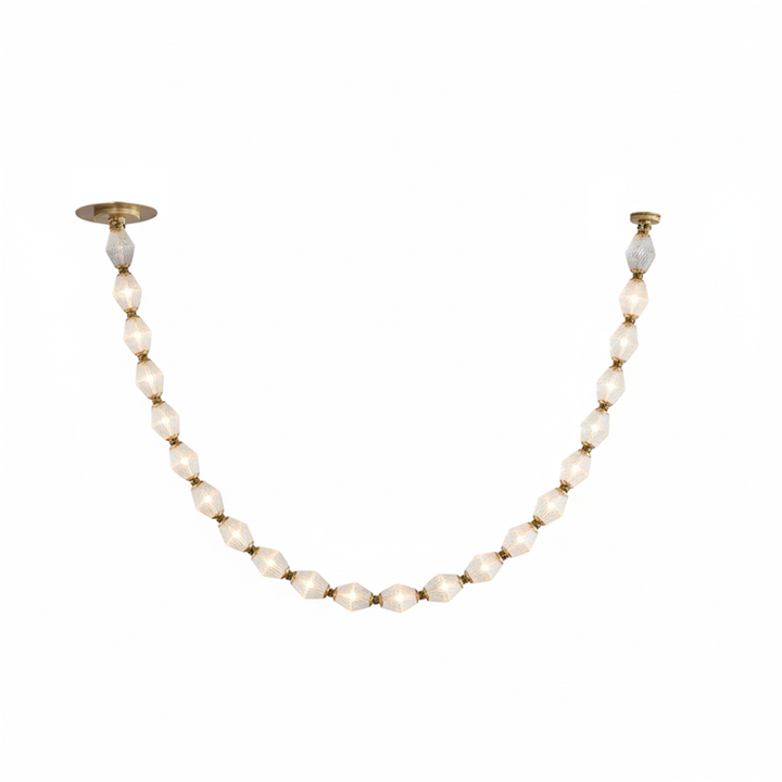 Art Deco Necklace-Inspired LED Chandelier