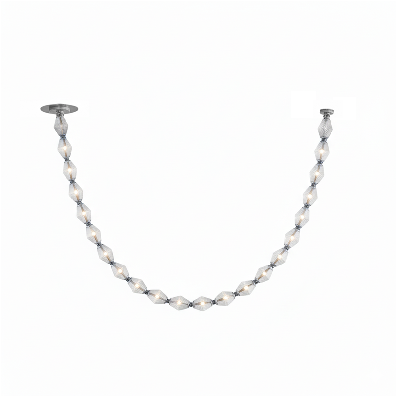 Art Deco Necklace-Inspired LED Chandelier