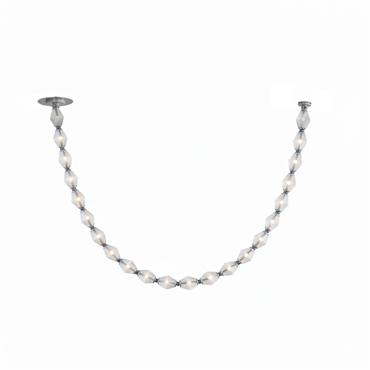 Art Deco Necklace-Inspired LED Chandelier