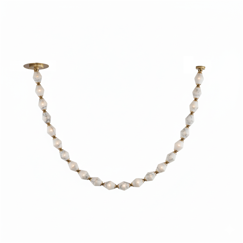 Art Deco Necklace-Inspired LED Chandelier