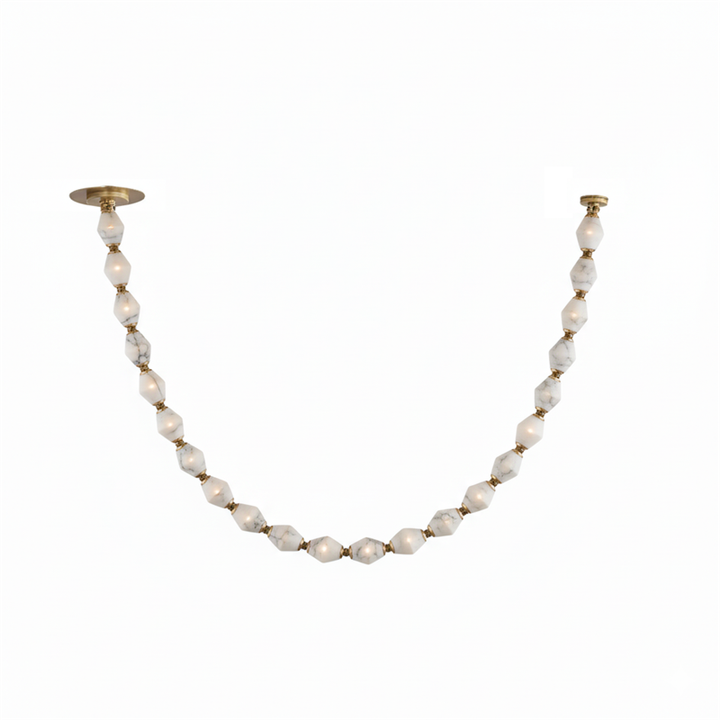 Art Deco Necklace-Inspired LED Chandelier