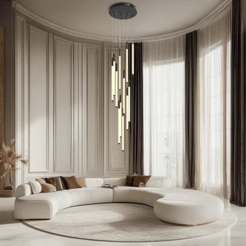 Contemporary Rainfall Inspired Multiple Lights Chandelier