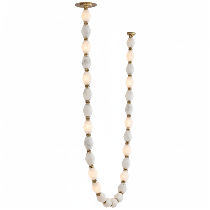 Art Deco Necklace-Inspired LED Chandelier