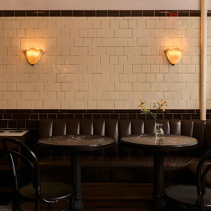 Vintage Stained Shell Inspired LED Wall Light